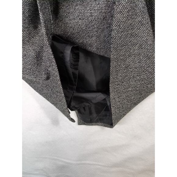 H&M Sheath Dress Womens 6 Gray Black Business‎ Tweed Lined Empire Waist - Picture 8 of 8